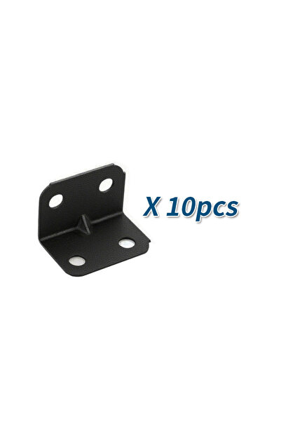 Choice 10pcs 10/20/30 Pcs Black Right Angle Brackets, Furniture Corner Connec...