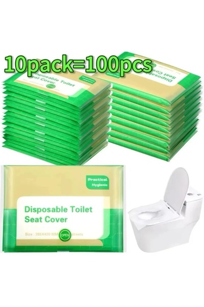 Choice3 10pack Toilet Seat Cover Disposable Travel Flushable Paper for Adults...