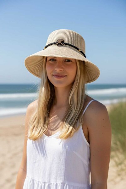 Aware Time Ψάθινο καπέλο μισού φεγγαριού