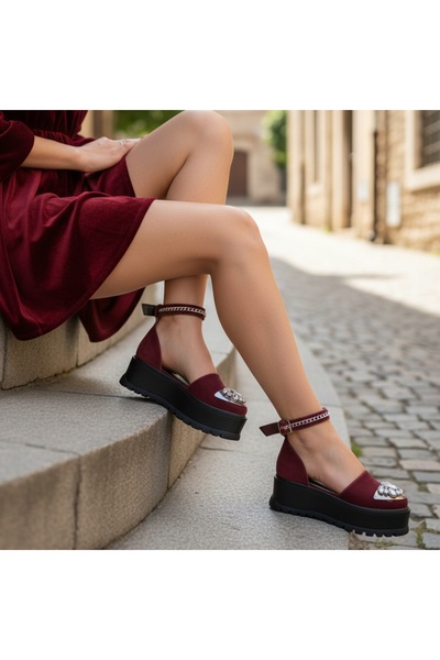 Tress Fashion Σανδάλια Γυναικεία / Harle Burgund PN