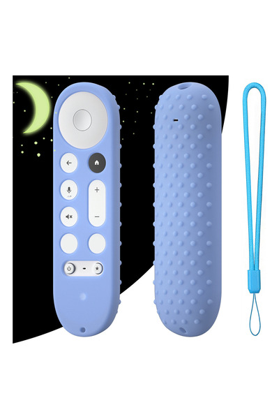 Choice11 Luminous Blue Google Silicone Remote Cover for Google TV Streaming 4...