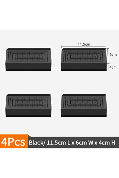 Choice4 029 Black B1L 4pcs 4-Pack Universal Furniture Feet Pads (Sofa/Tea Tab...