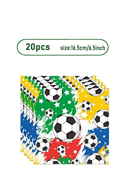 Choice 20pcs napkin Football Theme Birthday Party Decoration Tableware Set Pa...