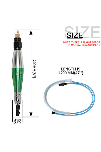 Choice1 Set 1 No file 1/8'' Ultrasonic Micro Pneumatic Air Pencil Die Grinder...