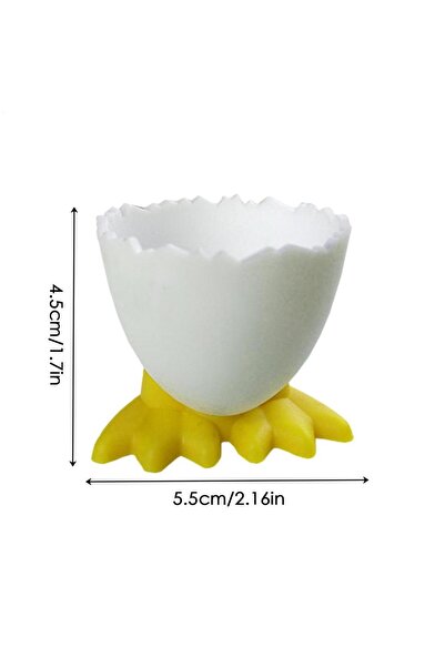 Choice1 Yellow Egg Cup Egg Holder for Countertop Chicken Feet Egg Tray Egg St...