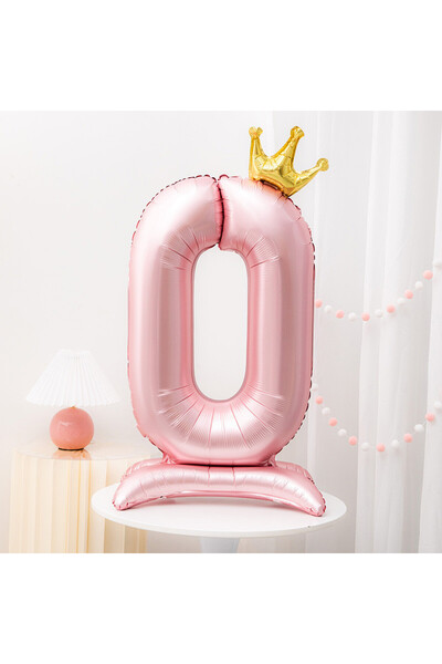 Choice6 Pink Style A-42inch 0 32/42inch Crown Decor Pink Aluminum Foil Digita...