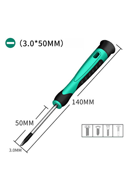 Choice10 Slotting 3.0mm 140mm Precision Screwdriver Slotting Cross Plum Cell ...