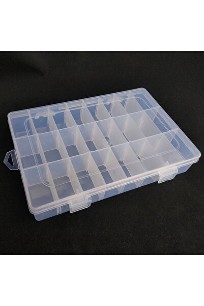 Choice 24 grid transparent 24 Slots Cells Colorful Portable Jewelry Tool Stor...