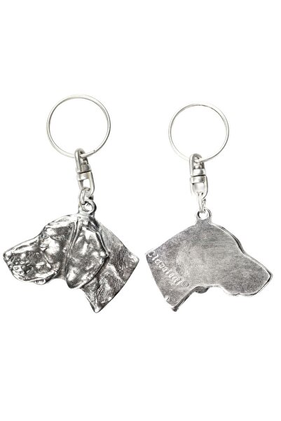Art - Dog Weimaraner - Silver-plated pendant with a dog in a decorative box, ...