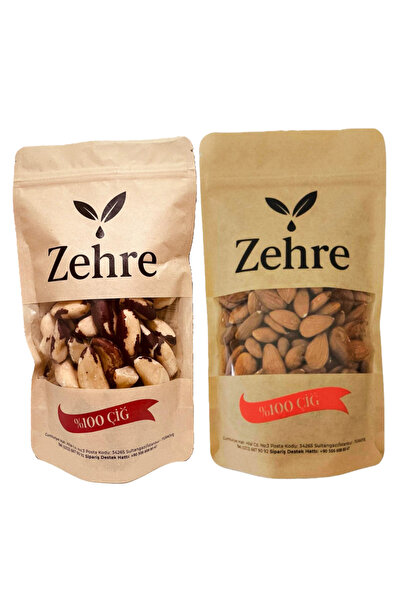 Zehre 250 gr Çiğ Badem Içi + 100 gr Brezilya Cevizi