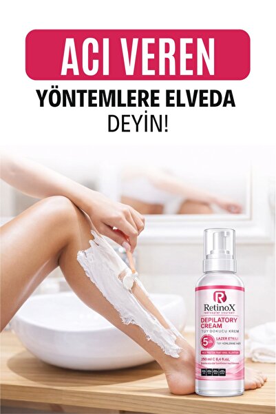 Lazer Etkili & Tüy Dökücü & Tüy Azaltıcı Krem Tüm Vücud & Tüm Cilt Tipleri Için 250ml