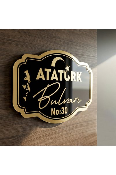 Kea Tasarım Kişiye Özel Lazer Kesim Adres Tabelası