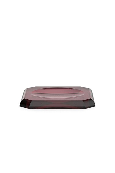 Decor Walther Kristall Sabunluk/Tepsi, 23x13cm - Bordo