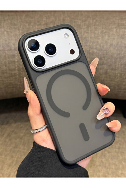KVK PRİVACY iPhone 17 Pro Max Uyumlu Premium Mat MagSafe Kılıf Siyah