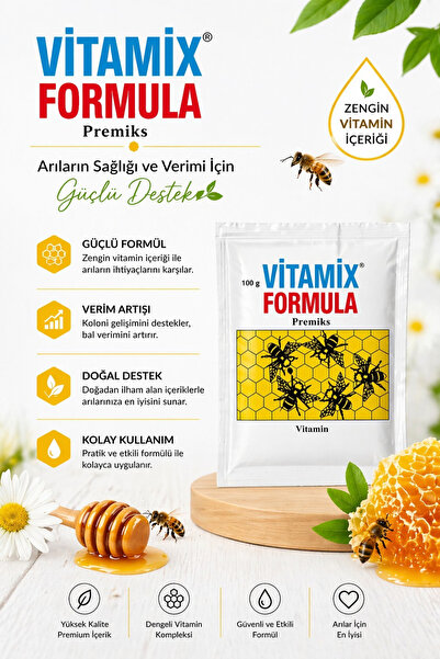 Vitamixformula Vitamix Formula Arı Vitamin Premiksi 100g – Arı Besin Desteği,...