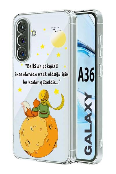 3GEN CASE Samsung Galaxy A36 Uyumlu Desenli Şeffaf Silikon Kılıf