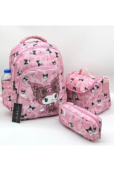 Bevitton Σετ 3 τσαντών δημοτικού σχολείου με μοτίβο χαρακτήρων, σετ για κορίτ...