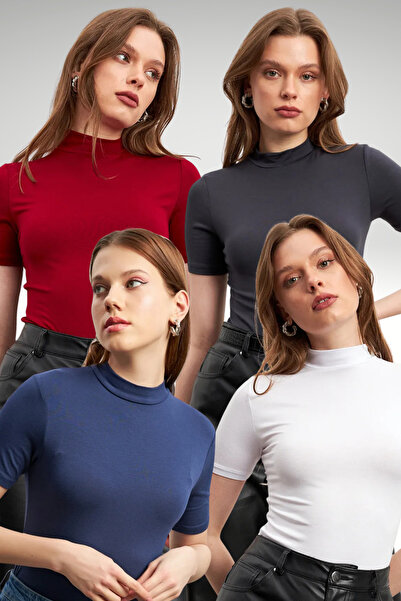 Bipantolon Γυναικεία Λευκή Ανθρακί Μπλε Ναυτικό Κόκκινο Βουργουνδία 4-τεμαχια...