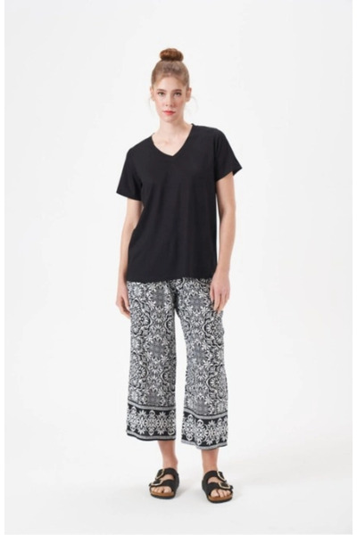 PJS 29063 Γυναικείο κοντομάνικο σετ δύο τεμαχίων