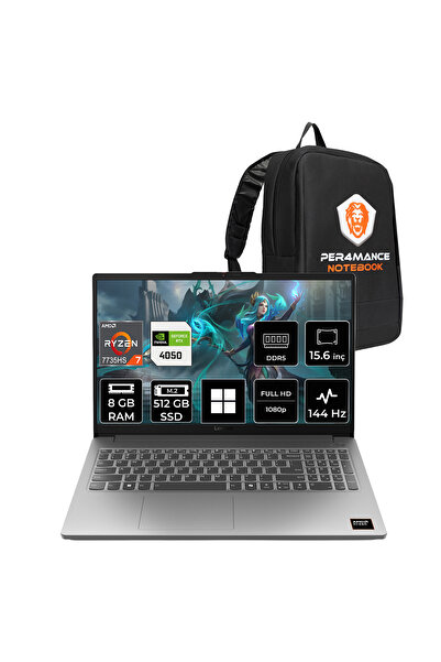LENOVO Loq 15ARP10E Ryzen 7 7735HS RTX 4050 8GB RAM 512GB SSD 15.6" FHD 144Hz...