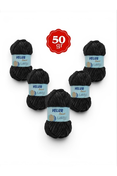 LaVita Yarn LaVita Velur Small Kadife El Örgü İpi %100 Polyester 250gr 5 ADET...