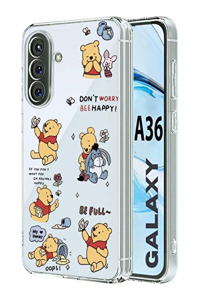 3GEN CASE Samsung Galaxy A36 Uyumlu Desenli Şeffaf Silikon Kılıf