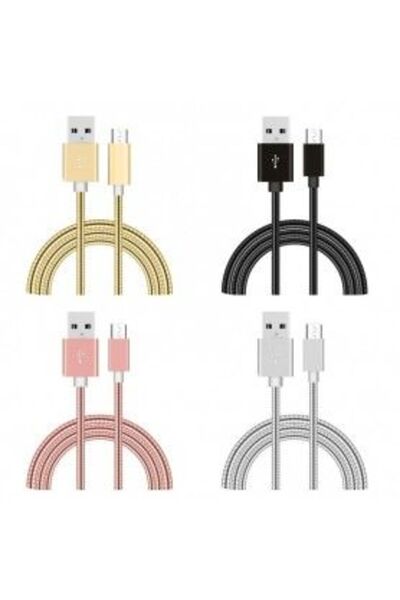 Bibilel Καλώδιο USB - Micro Metal, Μήκος 100 εκ./D8-55
