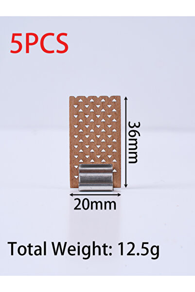 Choice1 5pcs-20mmX36mm DIY Wood Candle Wicks for Candles Smokeless with Iron ...