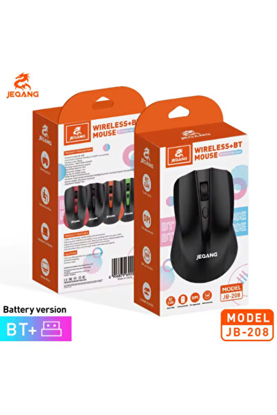 JEQANG JB-208 Wireless Bluetooth Mouse, Battery Powered Dual Mode (Wireless +...