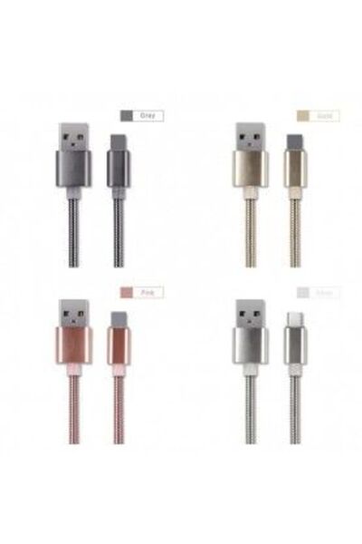 Bibilel Καλώδιο USB - Τύπου C Μεταλλικό, Μήκος 100 εκ./D8-55