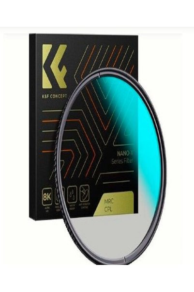 K&F CONCEPT Polarizasyon Filtresi 72mm CPL Filtre MRC 28x Sertleştirilmiş Nan...