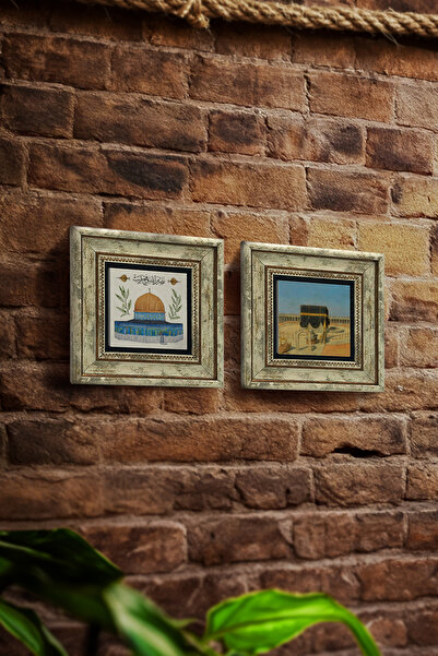 Sadrazam Σετ ζωγραφικής σε φυσική πέτρα με μοτίβα Σεμαζέν και Κάμπε-ι Σερίφ, ...