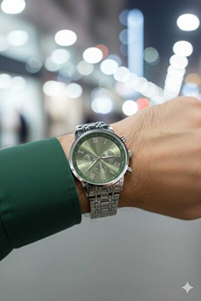 Newera Watch Metal Cord Roman Numeral Detailed Men's Wristwatch