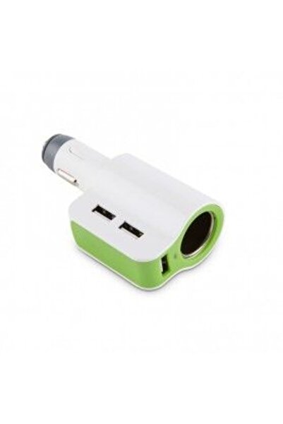 Bibilel Φορτιστής αυτοκινήτου 3x USB + Υποδοχή αναπτήρα 3Α