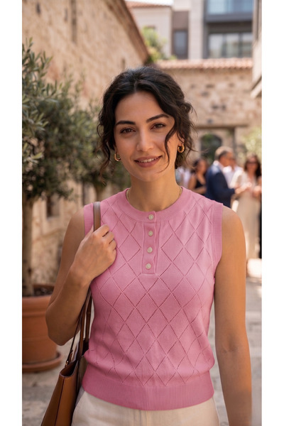 JAEN Düğmeli Triko Atlet