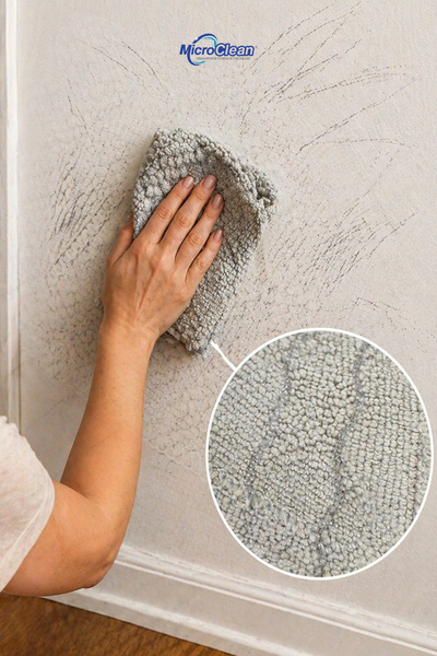 Micro Clean MissClean (1 ADET) Telli Temizlik Bezi Kurumuş Kir,Boya Lekeleri,Yer Bezi Kazıyıcı Etkili 40*60 cm