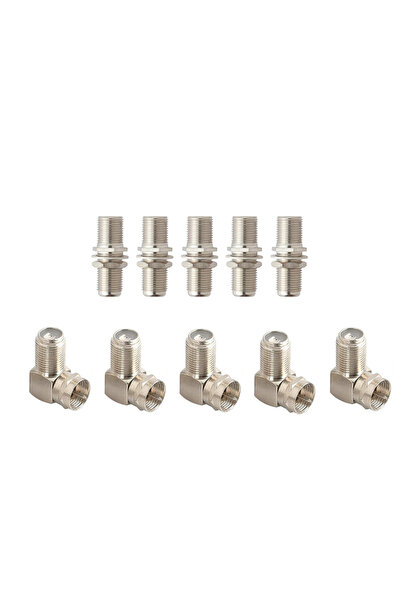 Choice 10pcs 10pcs Coax 90 Degree Adapter F Type Male to Female Coaxial 90 De...