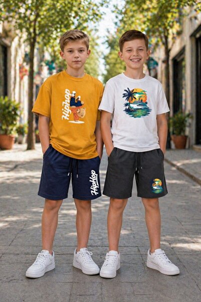 armicem ArmiKids 2-pack Advantage για αγόρια με πολύχρωμα εμπριμέ καλοκαιρινά...