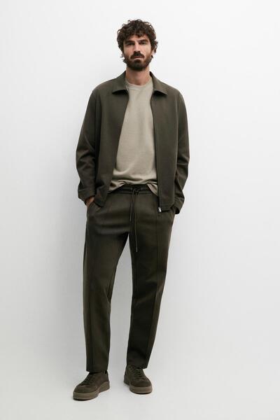 Massimo Dutti Pamuk karışımlı jogger fit pantolon