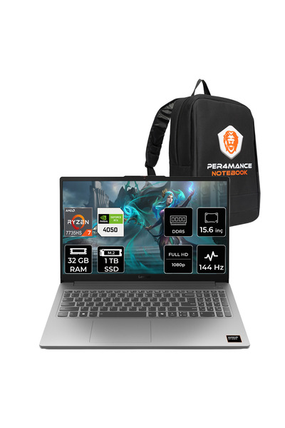 LENOVO LOQ 15ARP10E R7 7735HS 32GB 1TB SSD RTX4050/6GB 65W 15.6" FHD 144Hz FD...