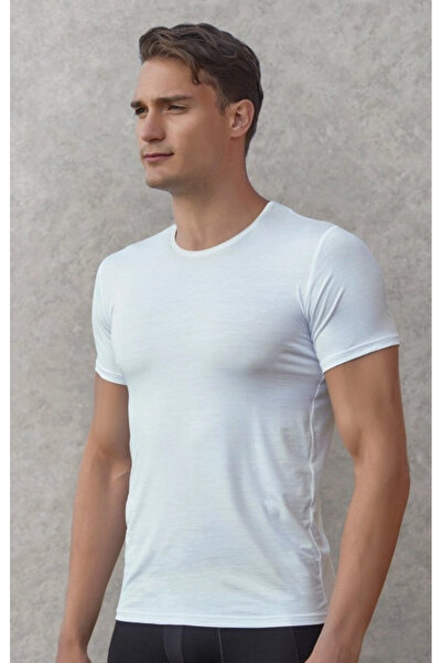 Doreanse 2566 Ανδρικό μισόμανικο μπλουζάκι με λαιμόκοψη σε σχήμα Ο