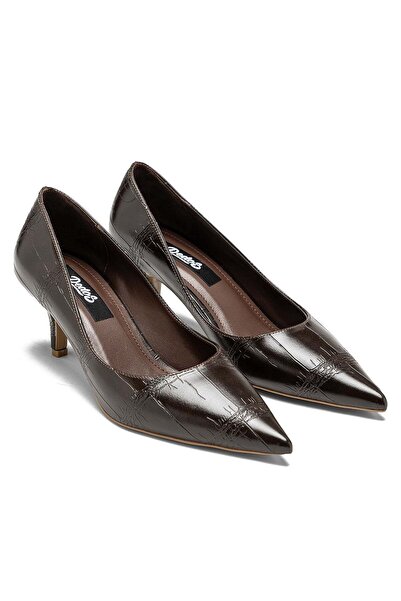 Dedos Γυναικεία παπούτσια με χαμηλό τακούνι, ίσιο στιλέτο, με σχέδιο Cracco, ...