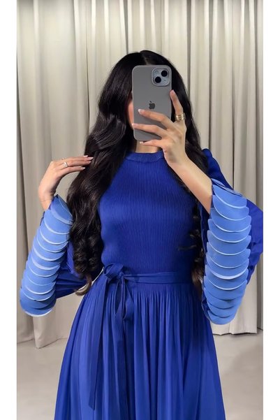 sacha ‎ 4-Color Wavy Pleated Dress