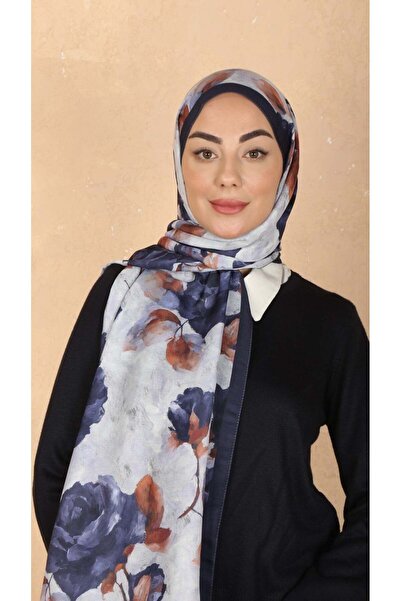 locella Koza Pamuk Şal Lacivert