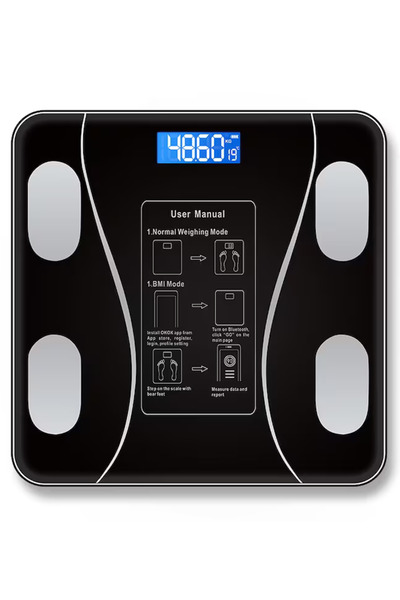 Luxis Έξυπνη Ζυγαριά - 180 κιλά, Ανάλυση Σώματος, Bluetooth, USB