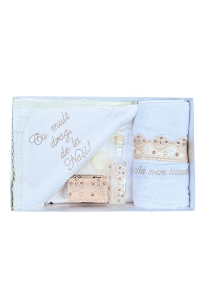 OEM BAPTISM KIT, CREAM-WHITE, 7 PIECES