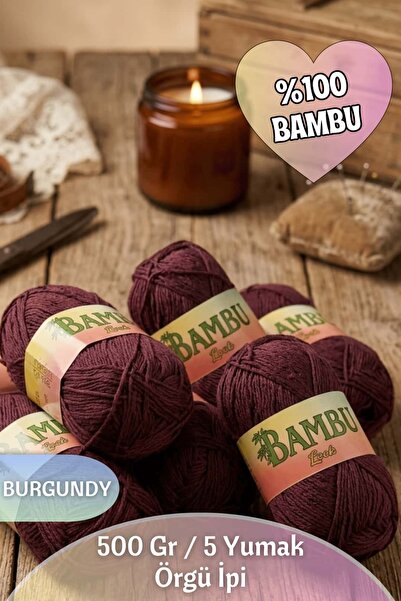 Dantelux %100 Bambu Örgü İpi (5 Yumak / 500 Gram / 1600 Metre)