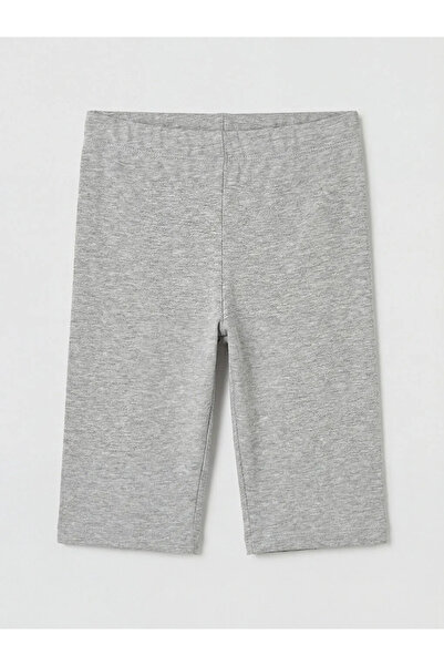 LC Waikiki Gray Basic Girls' Short Tights