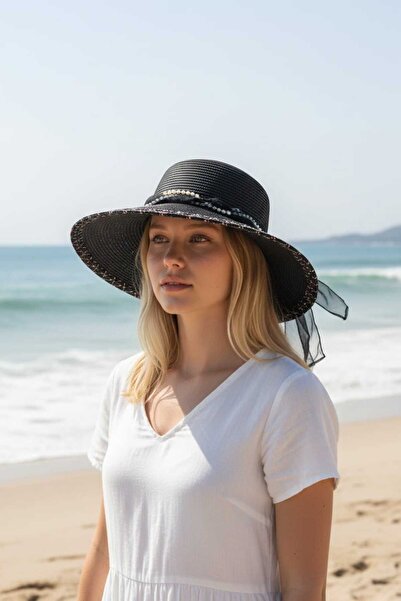 Aware Time Ψάθινο καπέλο μισού φεγγαριού