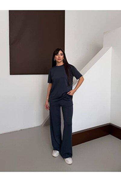 Modal Oversize Basic T-Shirt Takım